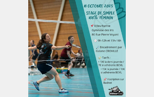 Stage 100% féminin - Simple Dame