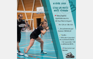 Stage 100% féminin - Mixte (stage réservé aux femmes)