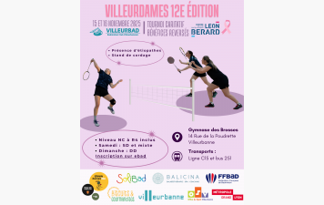Villeur'Dames : Tournoi caritatif féminin et mixte.